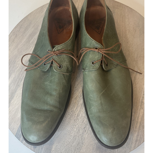 John Fluevog Men\'s Size 10 Olive Green Leather Oxford Lace Up Shoes main image 5